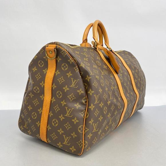 Louis Vuitton Brown Bag Monogram Bandouliere Keepall - Picture 1 of 12